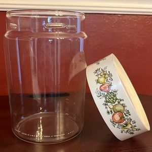 Vintage Pyrex “Spice of Life” canister.  7inches